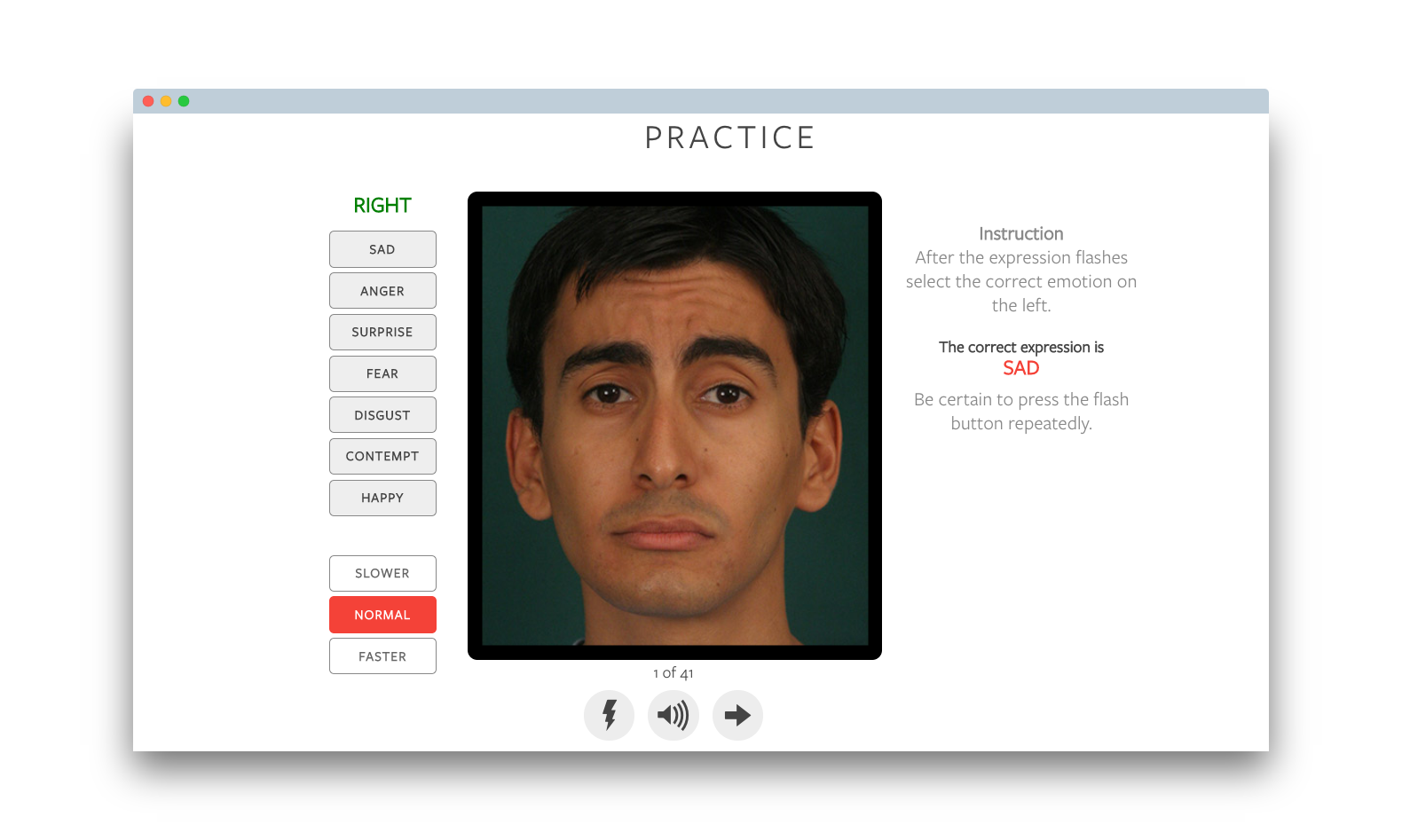 subtle expressions training tool
